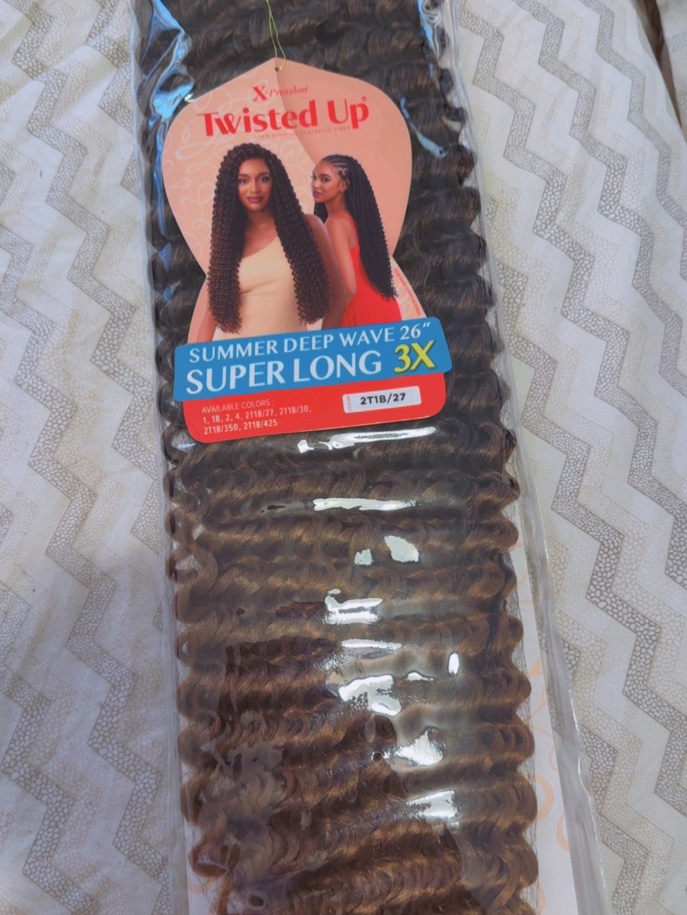 Twisted 2T18/27 Summer Deep Wave 26" Super Long 3X - Brown Blend